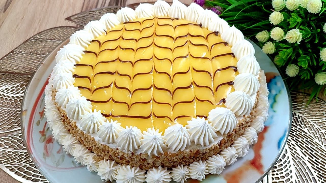 حلويات نور/ باتيسري الليمون،🍋🍋 على طريقة المحلات كيكة رائعة جدا ووصفة ناجحة من اول تجربة