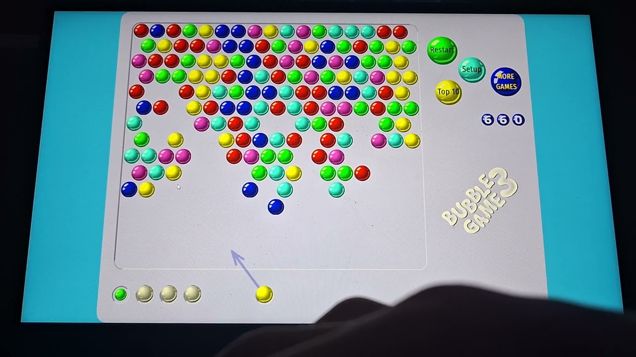 Bubble Game 3 - I'm playing a game from Free Google Games
