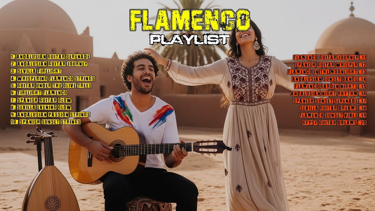 Flamenco Romántico con Guitarra Violín y Acordeón Música Española que Emociona el Corazón