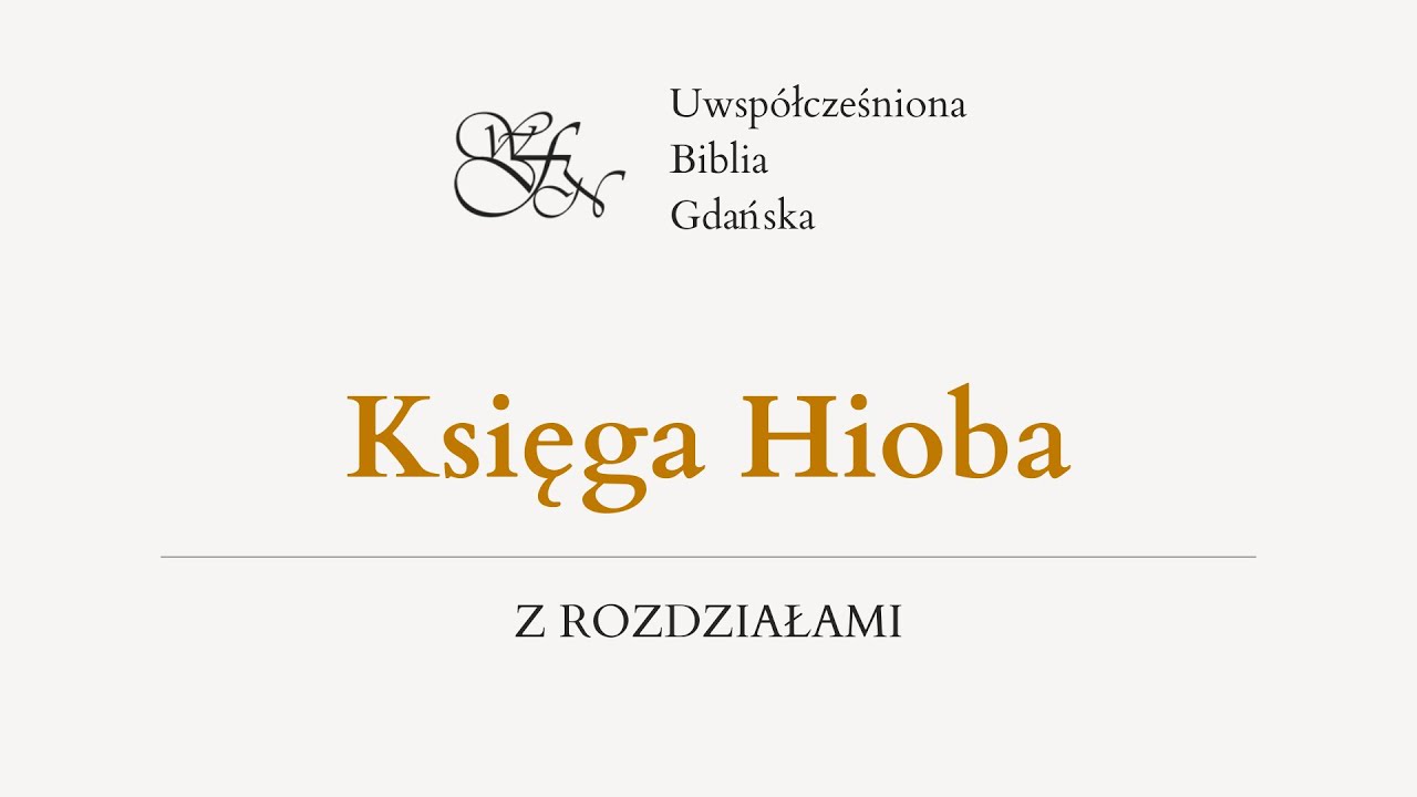 Księga Hioba UBG Audio - z podziałem na rozdziały
