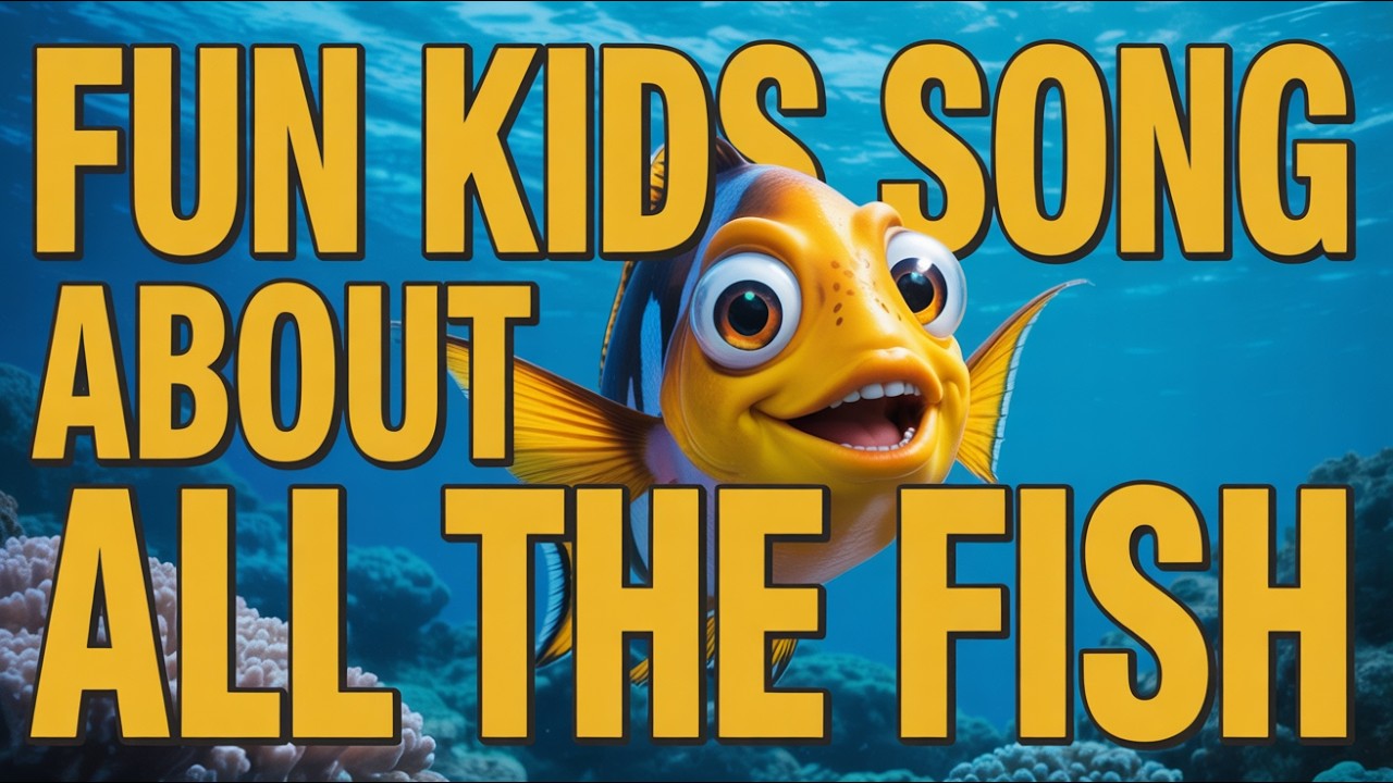 Cute Little Fish Song | Baby Nursery Rhyme | Learning Colors and Ocean Animals for Kids Fun