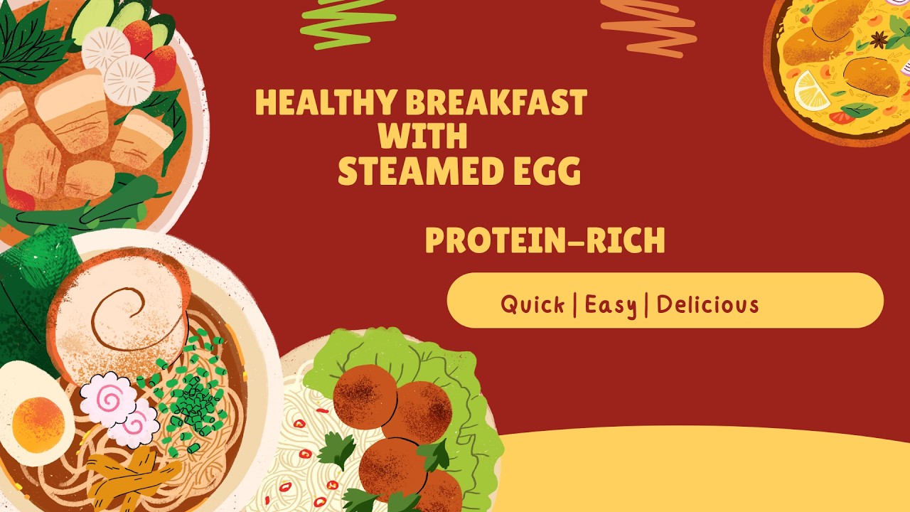 Steamed Egg with Sautéed Veggies. Healthy Breakfast for a Healthy Start.  Quick | Easy | Delicious