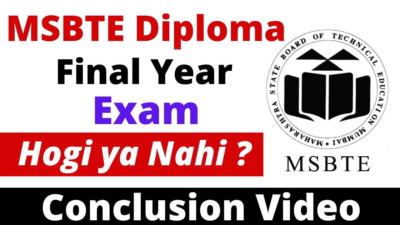 MSBTE & SPPU Final Year Exam Hogi ya Nahi ? Conclusion Video