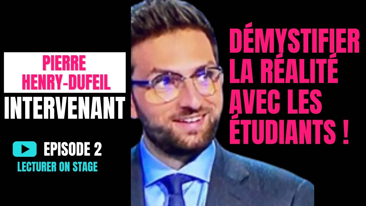 Lecturer x Pierre Henry-Dufeil : Un journaliste peut-il être intervenant en école post-bac ?