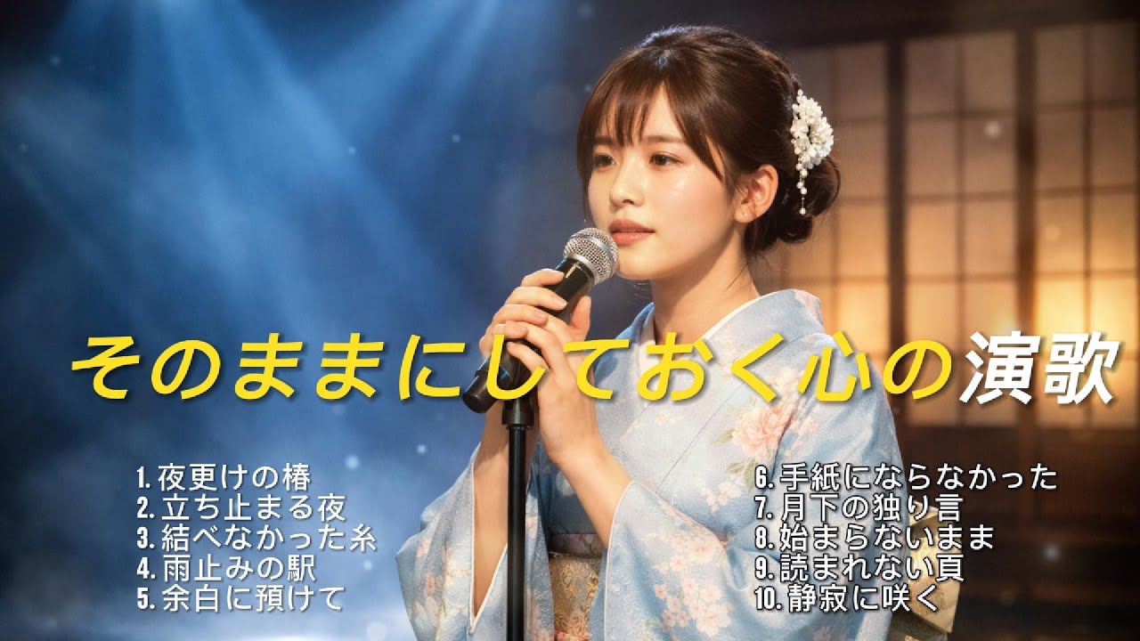 そのままにしておく心の演歌｜静かに寄り添う10曲[演歌の響き]