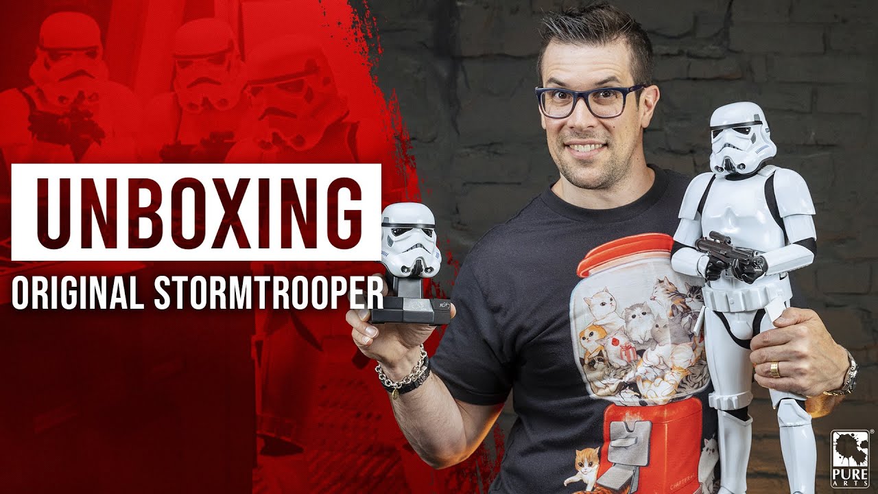 Unboxing the Original Stormtrooper 1/3 Scale Statue and Helmet from PureArts!