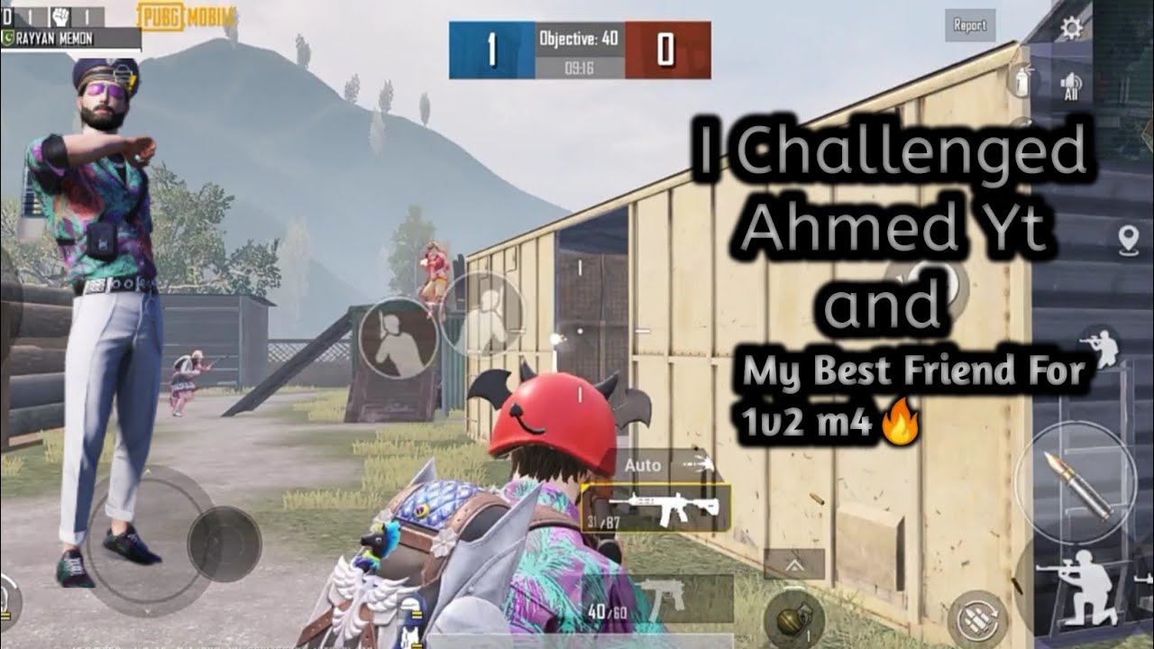 I Challenged Ahmed YT and My Best Friend For 1v1 M4🔥And This Happened 😡 | Full Mood Wala Seen | pubg