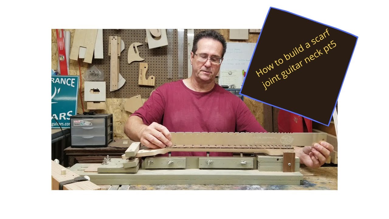How to build a scarf joint guitar neck pt5