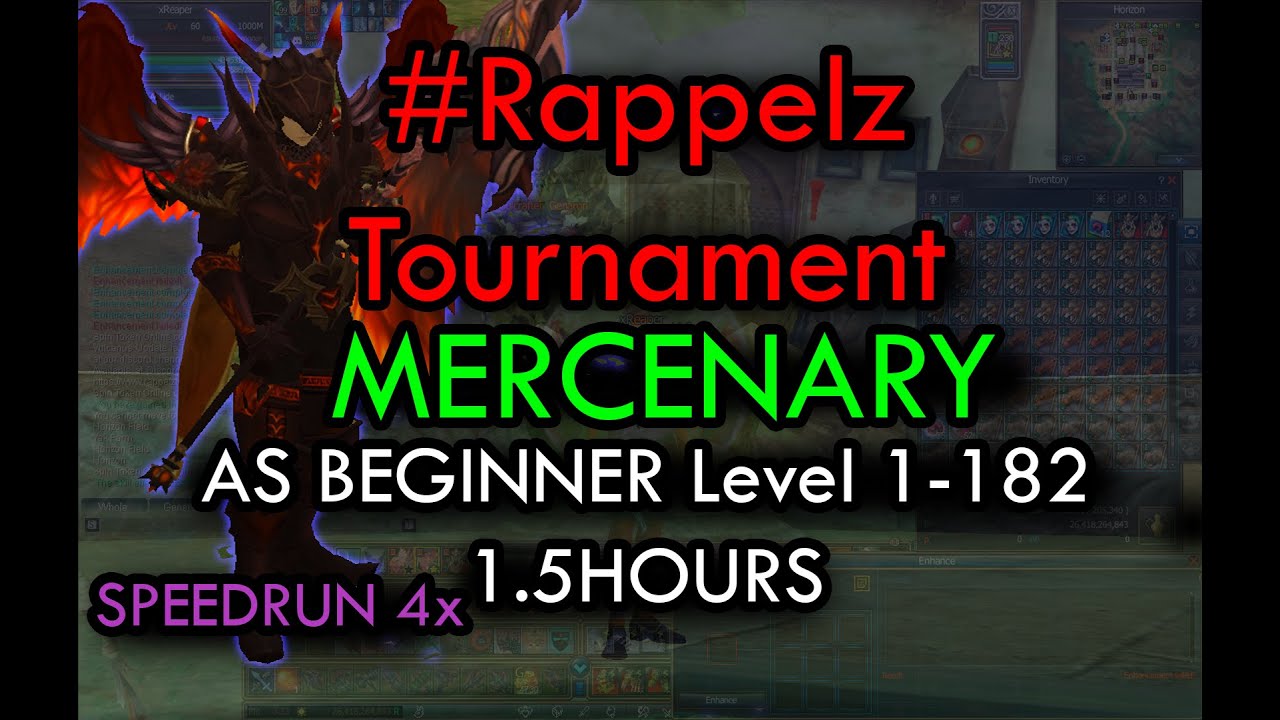 Rappelz Mercenary 1-182 Speedrun 2024 - FASTEST Leveling Route!
