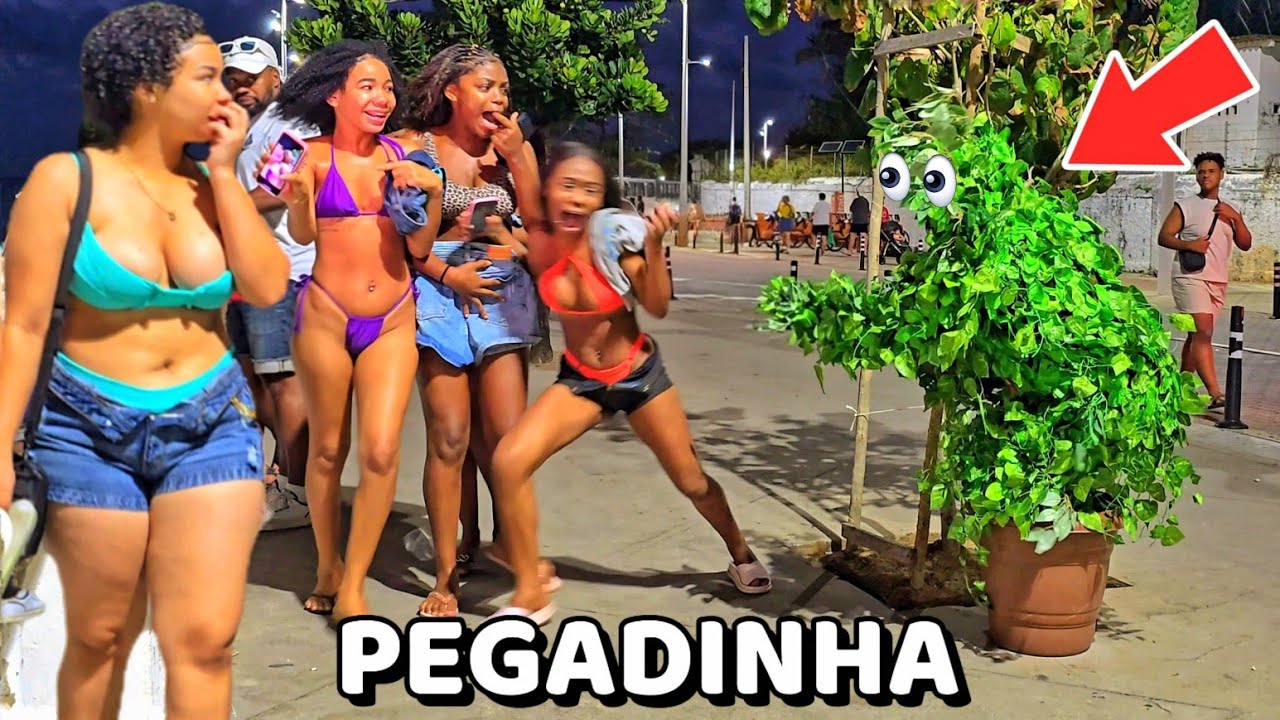 PEGADINHA HOMEM PLANTA - REAÇÕES ENGRAÇADAS