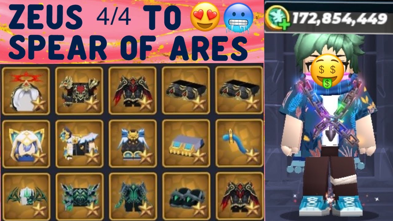 Trading Until I Get SPEAR OF ARES! 😱 | 5/5 Meow Only 100M 💰 | Blockman Go Skyblock #blockmango 