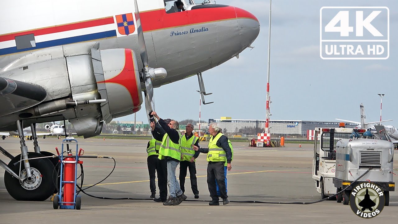 [4K] DC-3 Dakota PH-PBA | DDA-staff training flight | First flight of the 2022 season
