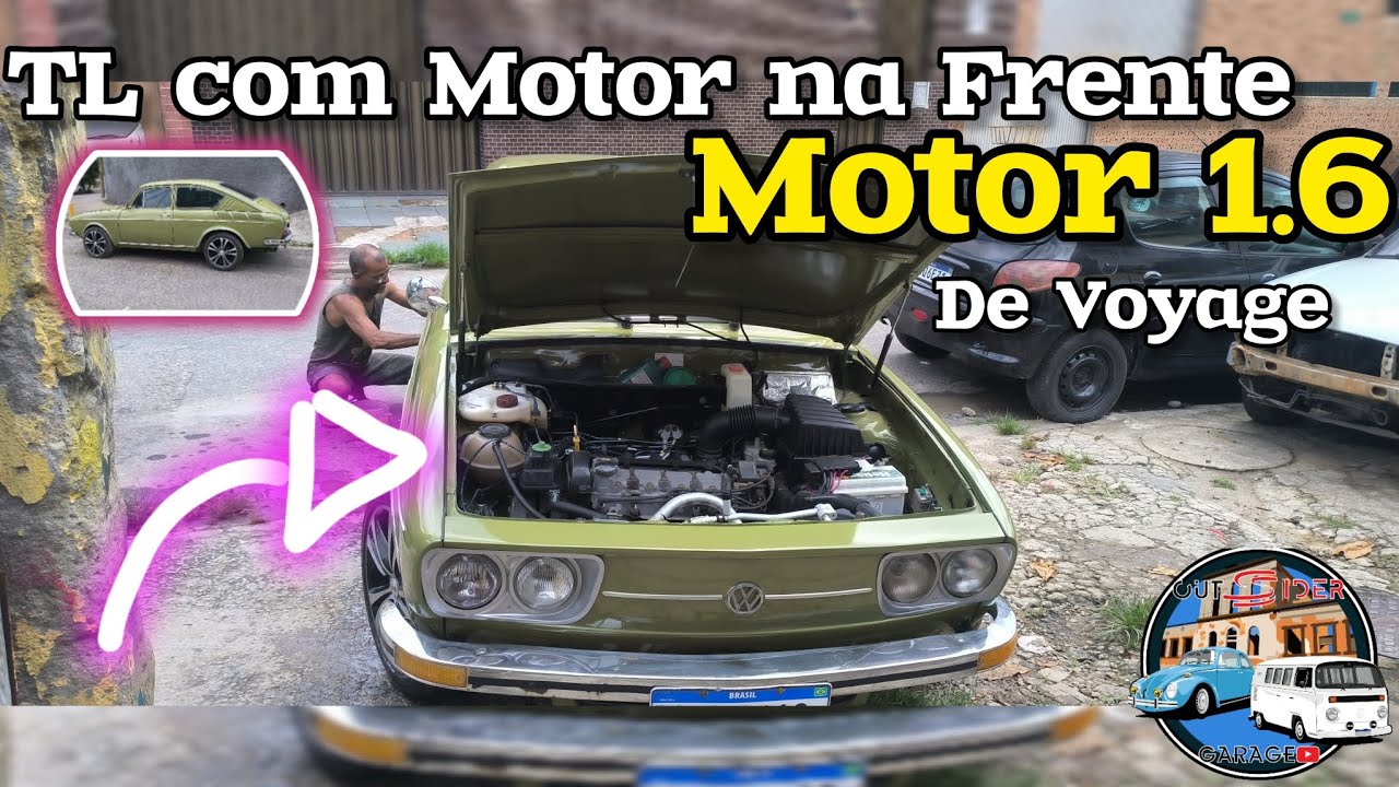 TL COM MOTOR NA FRENTE | DE VOYAGE 1.6 #viralvideo #viralshorts #vw #vwbrasil #fuscas #variant