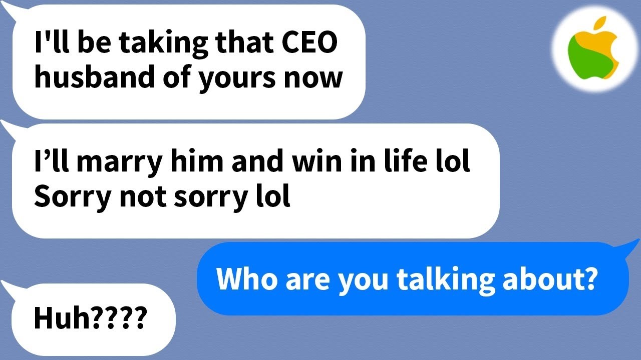 【Apple】 The girl who stole my boyfriend in college is now after my husband