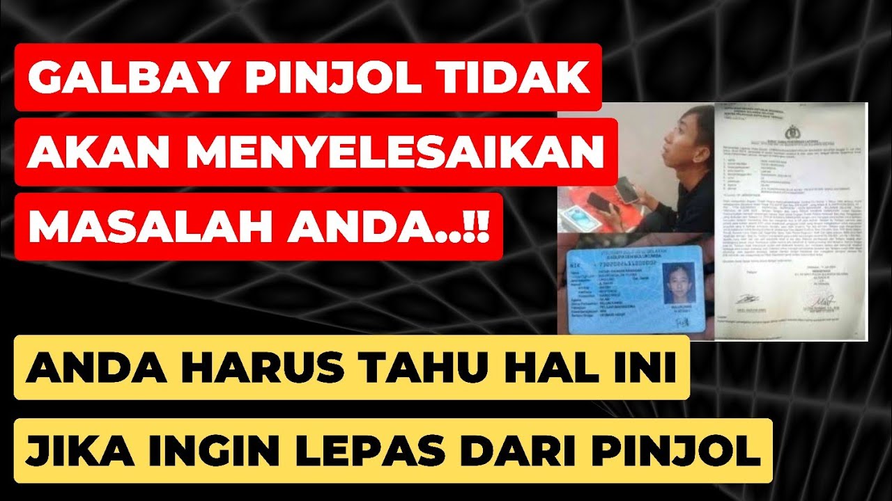 PERCUMA GALBAY PINJOL, TIDAK AKAN MENYELESAIKAN MASALAH..!! KAMU HARUS TAU HAL INI DULU..!!