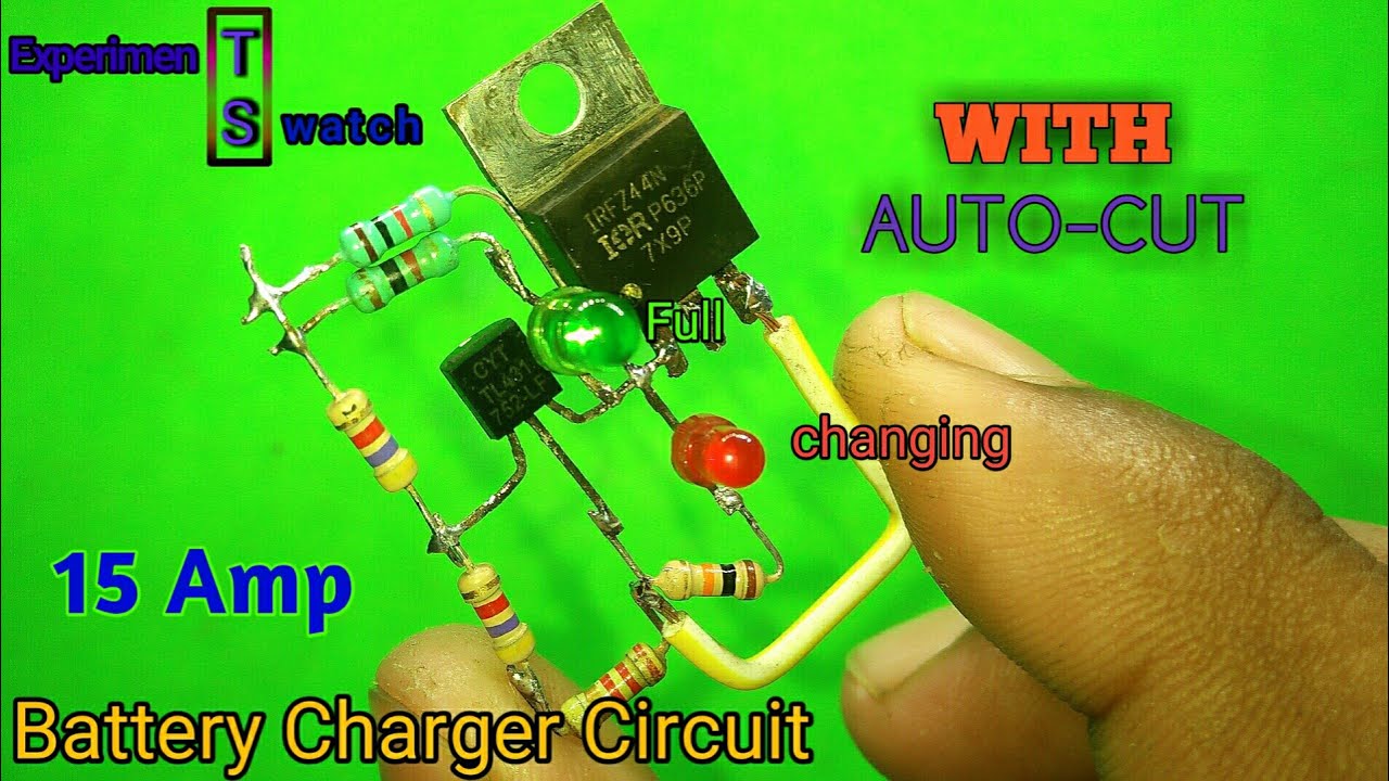 3.7volt Battery Charger Circuit With Auto Cut