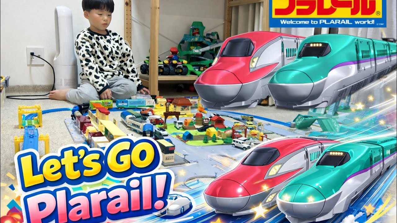 【続編】ギアアクションレール完全展開！そらくんと巨大コース作ってみた✨