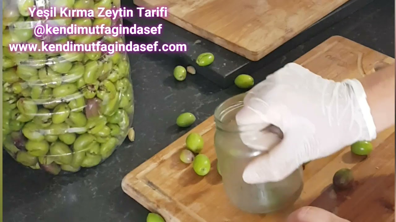 Uzun Süre Dayanan Yeşil Zeytin Tarifi