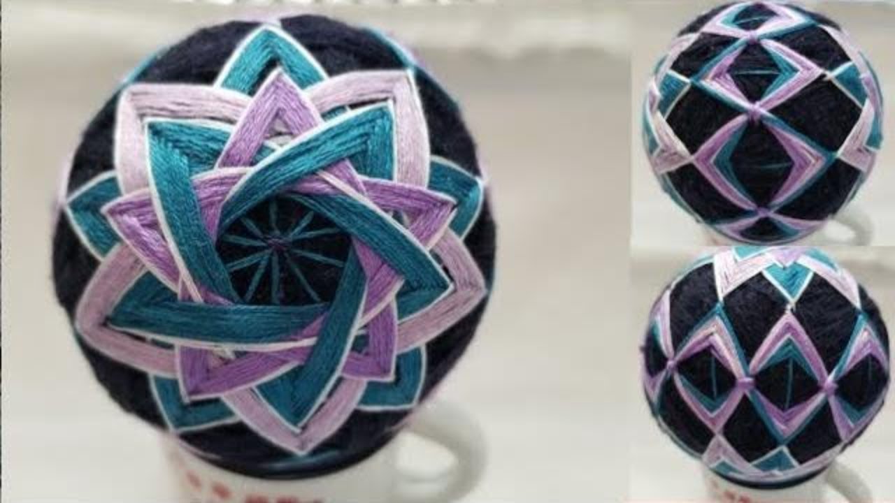 Japanese Temari Ball | DIY Temari Embroidery | Temari 