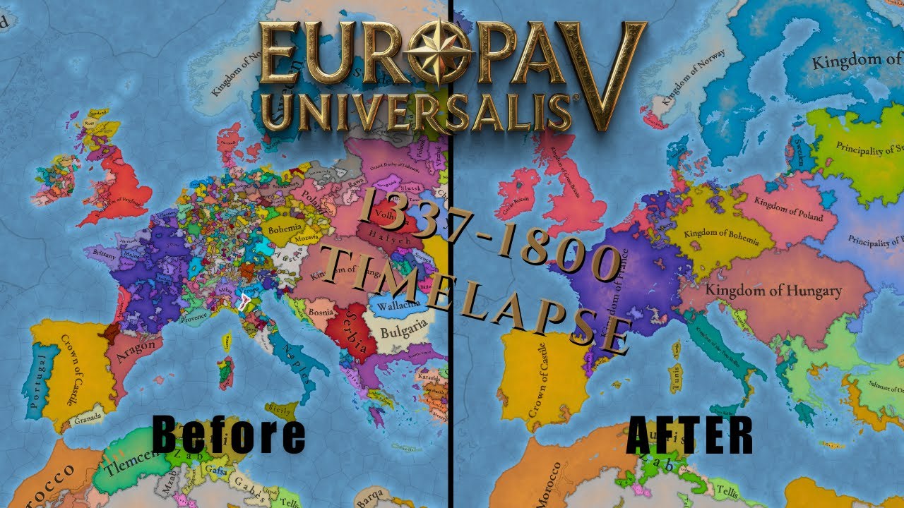I left EU5 running overnight - EU5 Timelapse