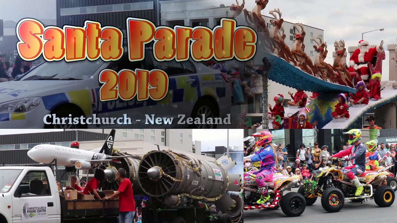 Santa Parade 2019 Christchurch New Zealand