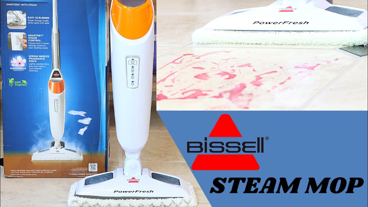 Обзор паровой швабры BISSELL PowerFresh / Как собрать и использовать / Чистка и дезинфекция тверд...