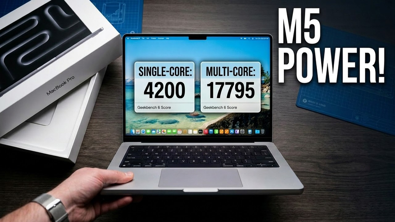 Распаковка M5 Macbook Pro и феерия результатов Geekbench! Эта штука просто мощная!