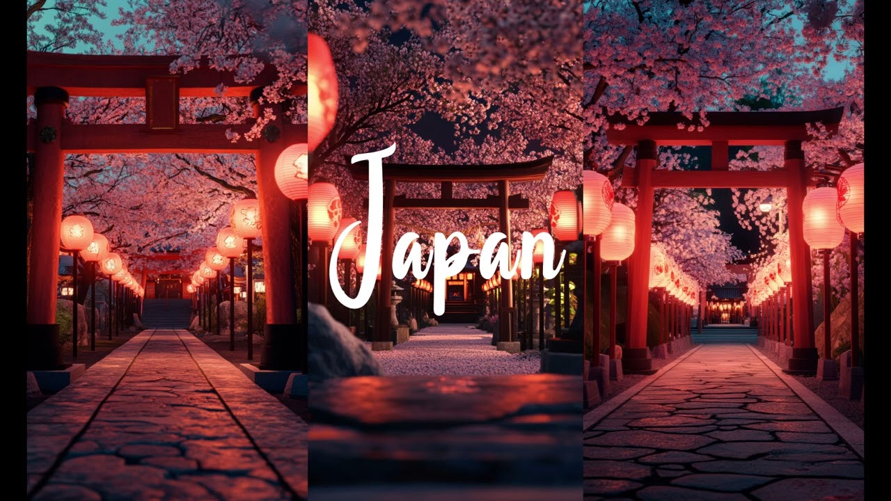 1 Hour of Peaceful Japan Ambience | Traditional Streets & Nature Sounds