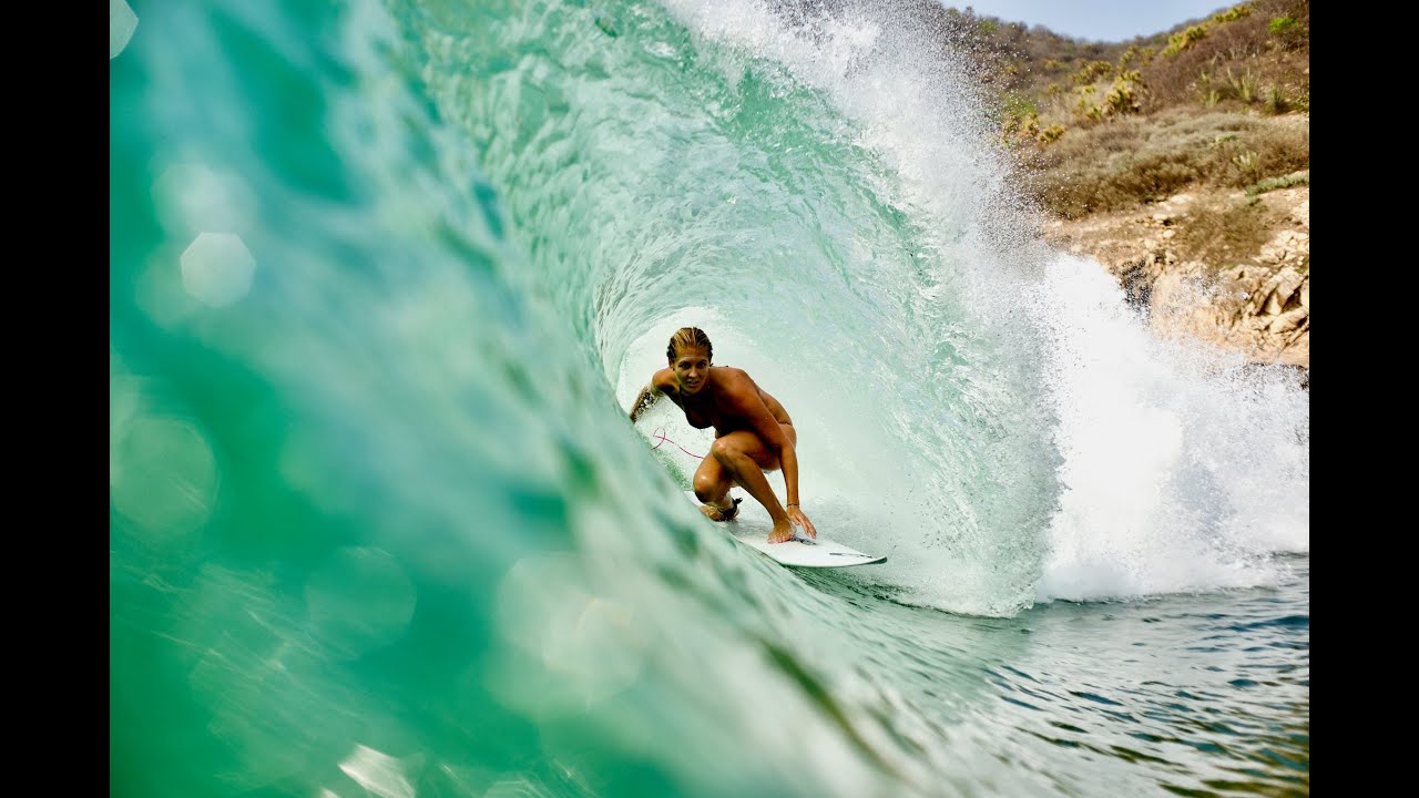 Stephanie Gilmore Surfing Perfect Waves in Mexico