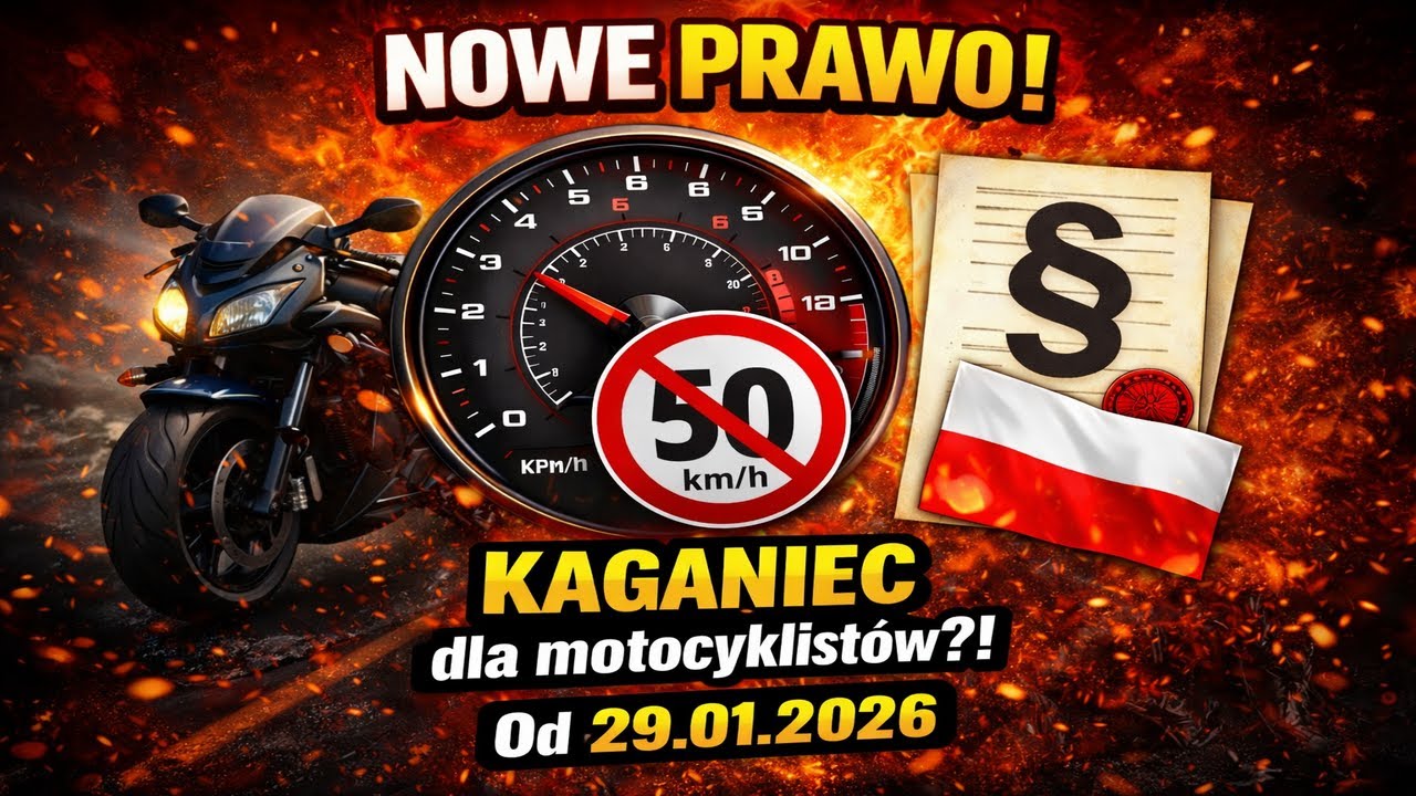 Kaganiec dla motocyklistów? Nowe przepisy od 2026 – co MUSISZ wiedzieć