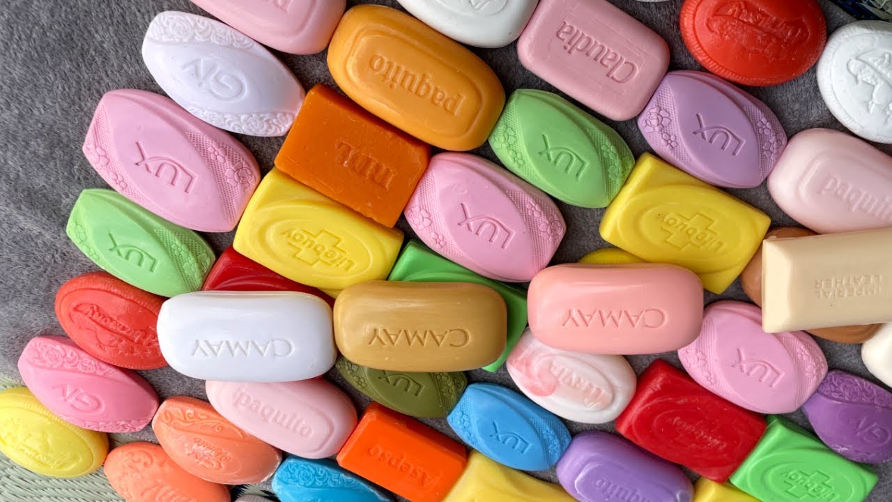 Leisurely unpacking soap 🧡 ASMR SOAP UNPACKING 🧼 ASMR soap opening no talking no music 🧡35
