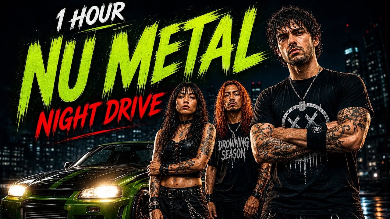 1 Hour Nu Metal Night Drive 🚗 Aggressive 2000s Racing Mix