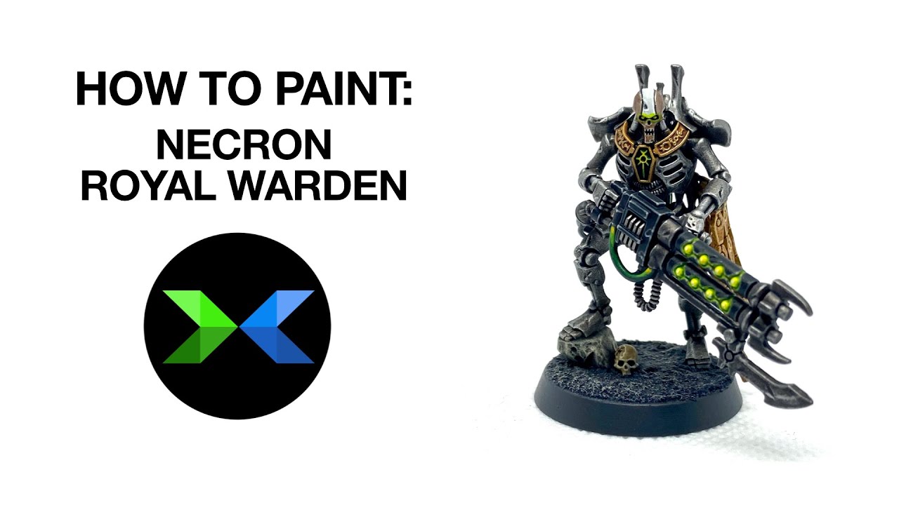 How to paint NECRON ROYAL WARDEN // Painting Indomitus Necrons