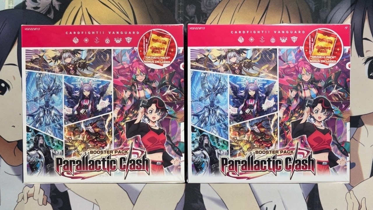 Открытие двух бустерных коробок Parallactic Clash Cardfight Vanguard на английском языке.