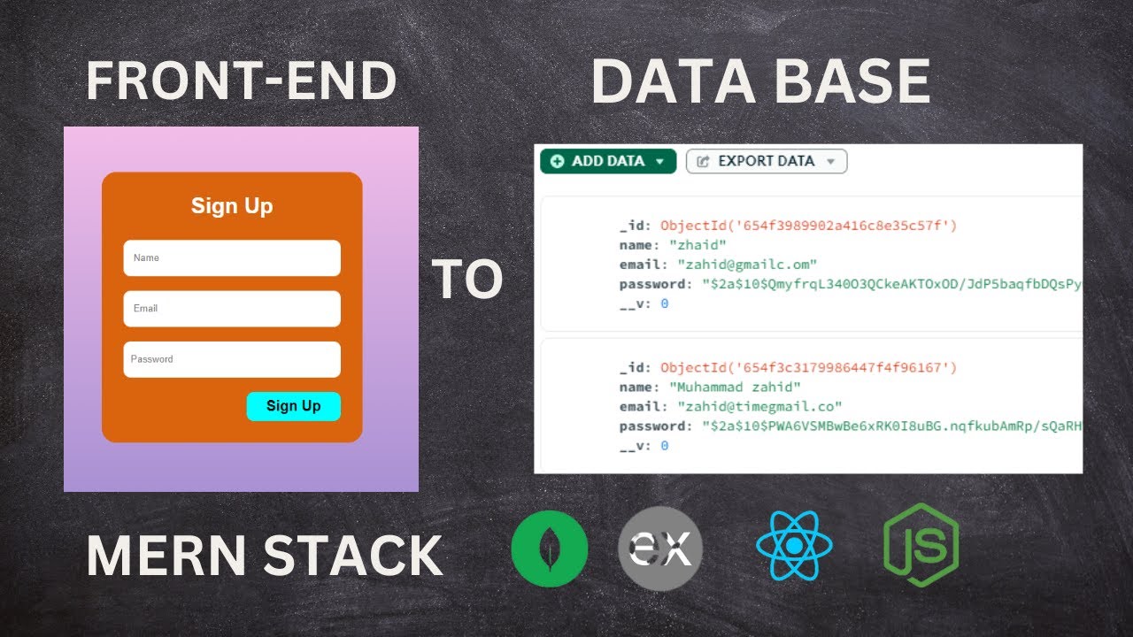 Registration using MERN Stack | Mongo, Express, React and Node js