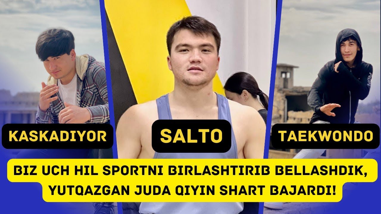 YUTQAZGAN XO’RLANADI😤 salto bo’yicha 3 ta sport raqobat✊