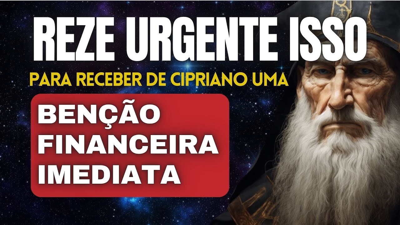 REZE ESSA ORAÇÃO URGENTE - PARA RECEBER UMA BENÇÃO FINANCEIRA IMEDIATA DE SÃO CIPRIANO