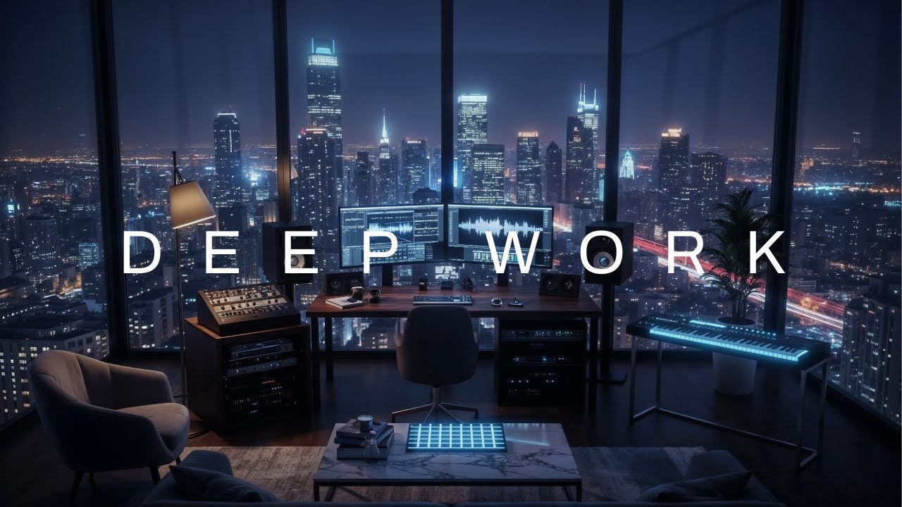 Deep Work in the City | Techno Lounge & Deep Bass Ambient for Focus