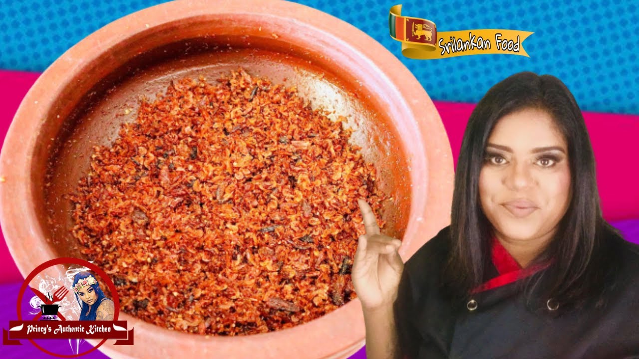 Sri Lankan Style Fried Katta Sambal | How To Make Katta Sambol