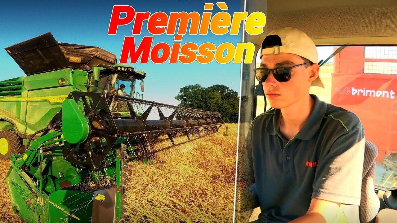 Première vidéo: MOISSON 2025!🌾(X9 pour ma première moisson!)