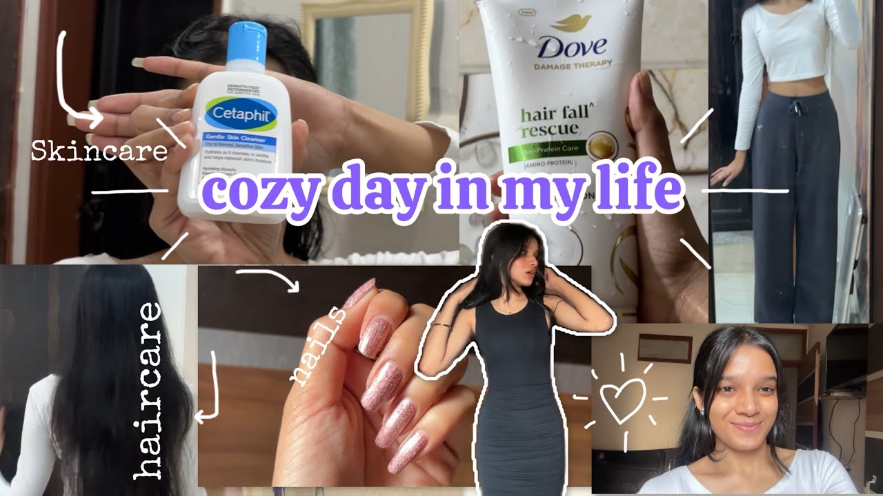 A Cozy Self Care Day | skincare, gardening, meesho haul💝🪞🥤
