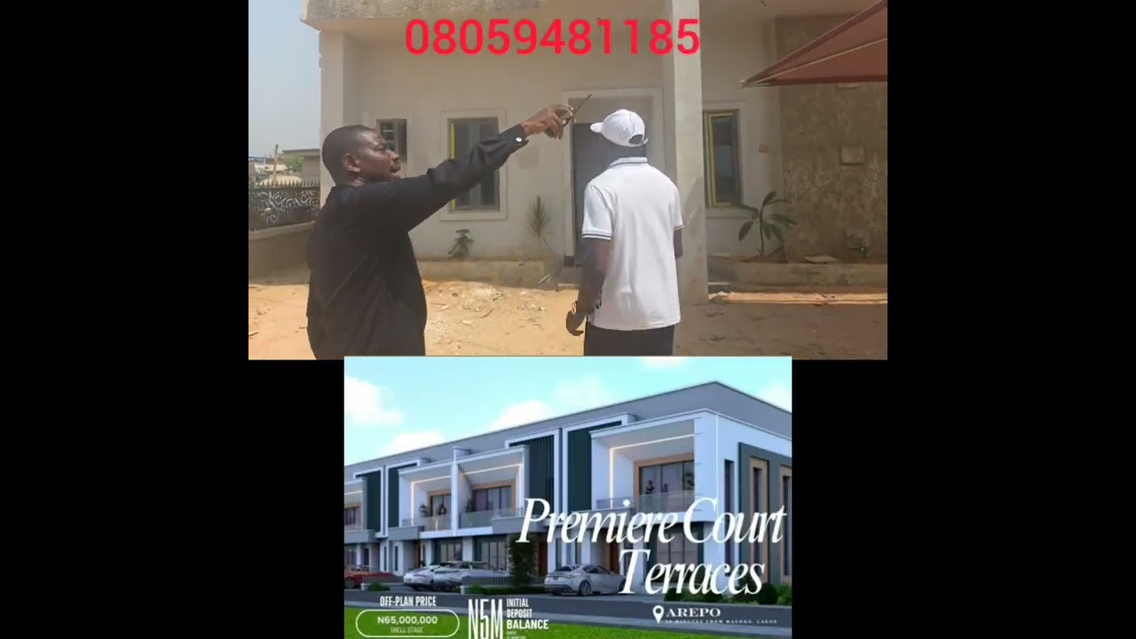 These duplexes are selling off plan at Arepo estate after magodo, N1million deposit for only 25units