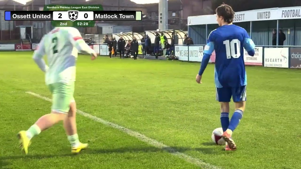 Ossett United vs  Matlock Town | Northern Premier League