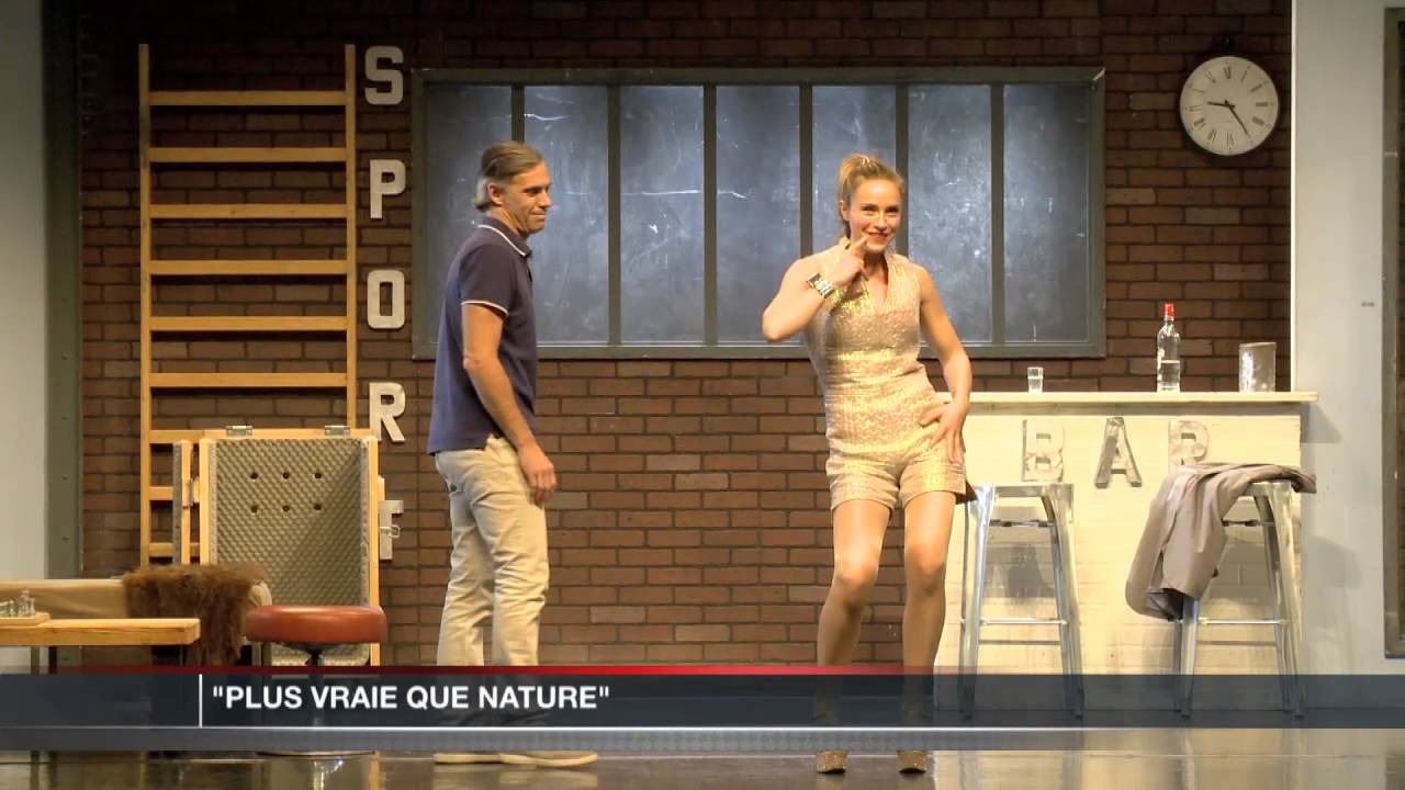 Paul Belmondo et Delphine Depardieu au Théâtre Princesse Grace