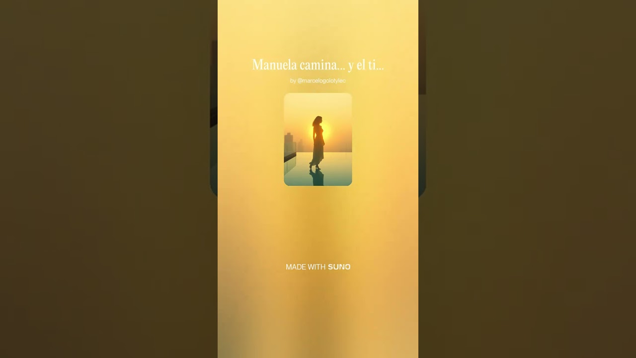 Manuela camina    y el tiempo se vuelve