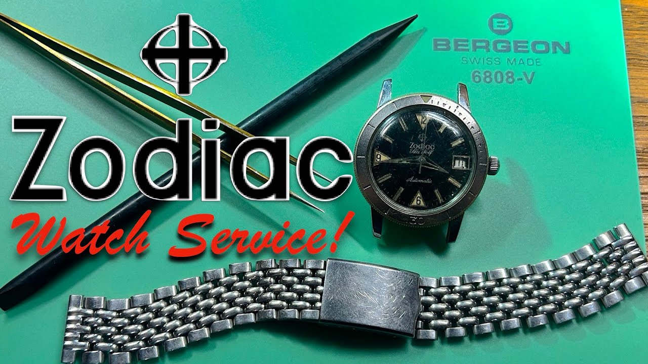 Zodiac Watch Service: A History of Innovation and Terror- Watch Service for this Vintage Seawolf!