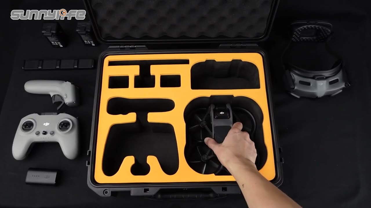 Sunnylife Safety Carrying Case Large Capacity Waterproof Hard Case Goggles Integra for DJI Avata