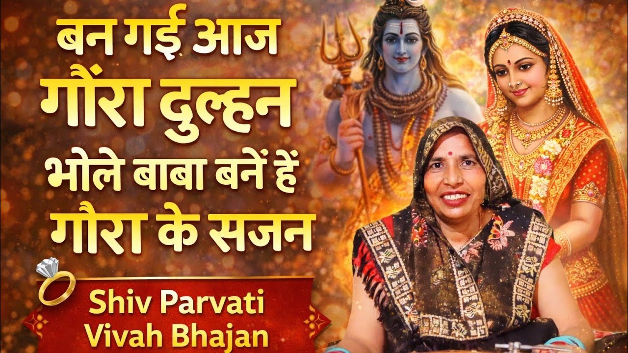 बन गई आज गौरा दुल्हन 💍 | भोले बाबा 🚩 बने हैं गौरा के सजन | Shiv Parvati Vivah Bhajan ।