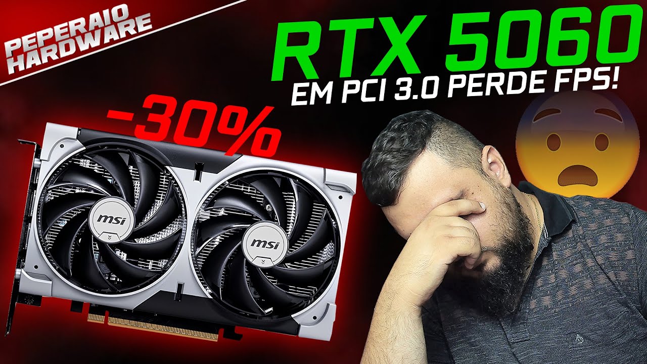 RTX 5060 PCI 3.0 vs PCI 4.0... -30% de Performance!!