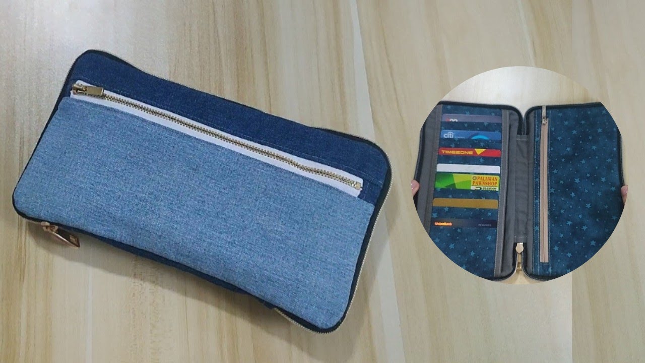 DIY Passport and Checkbook Holder | Upcycled Denim Sewing Idea 💡 #diy #handmade 